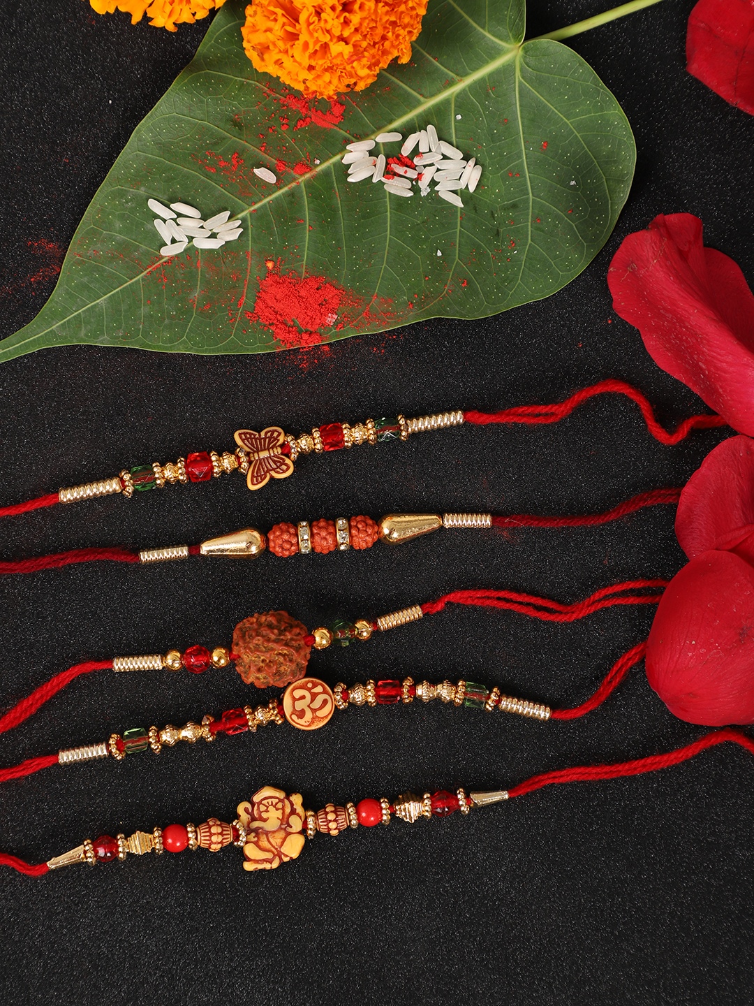 YouBella Rakhi Combo for Brother (Multi-Colour) (YBRK_68)